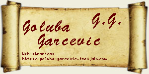 Goluba Garčević vizit kartica